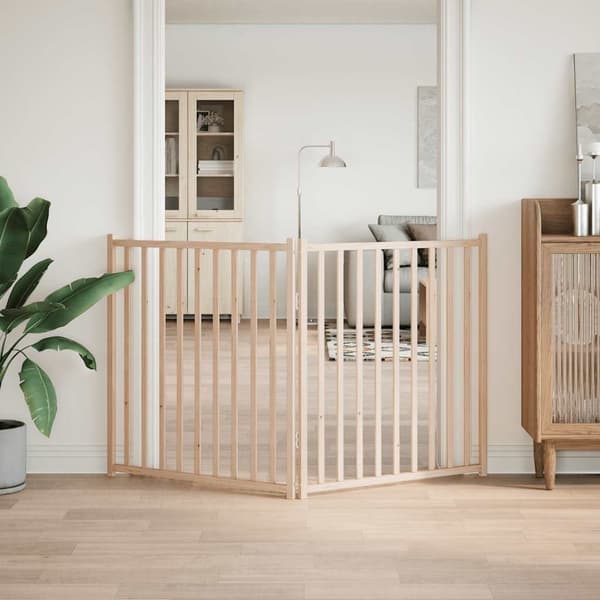 vidaXL foldbart sikkerhedsgitter til hunde, 2 paneler, 160 cm
