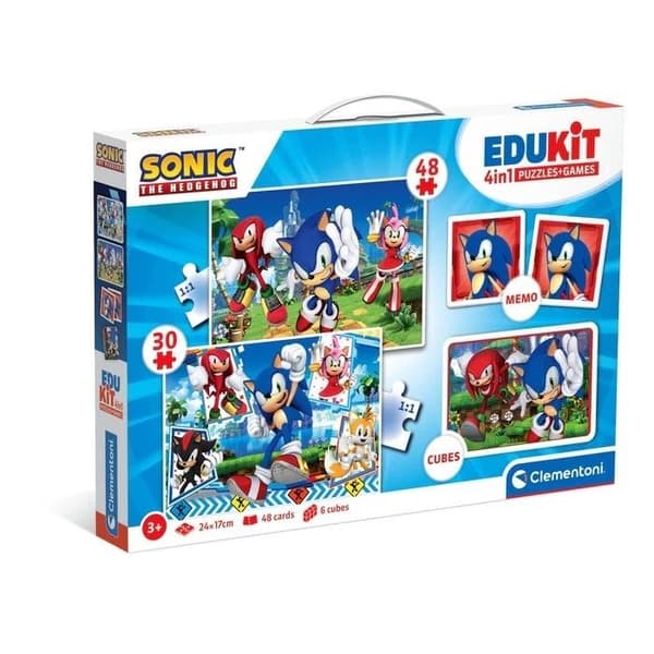 Pulmapeli 48 + 36 + Muistio + 6 Edukit Sonic -palikkaa