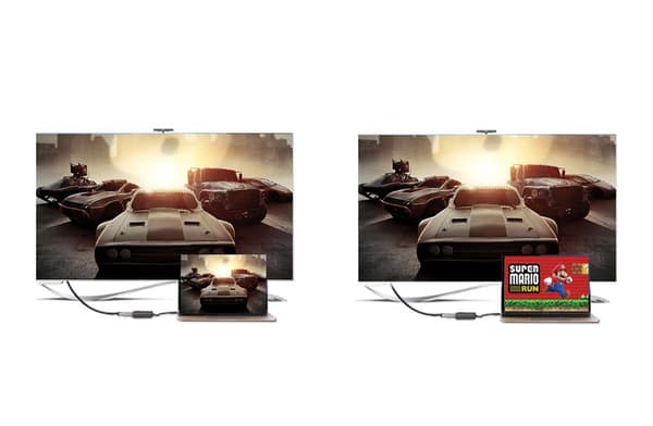 HDMI han til VGA hun FHD sort adapterkabel