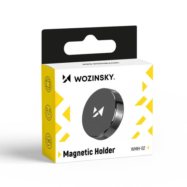 Magnetisk telefonholder til instrumentbrættet i bilen, sort