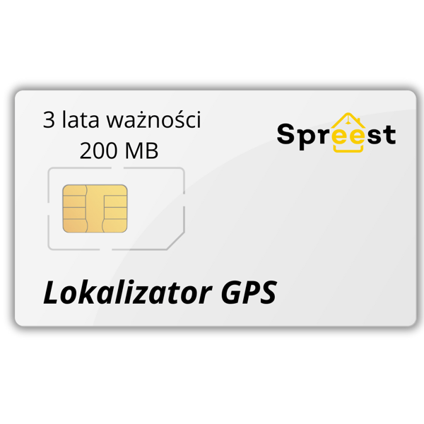 SIM-kort til trackere - 3 år + 200 MB