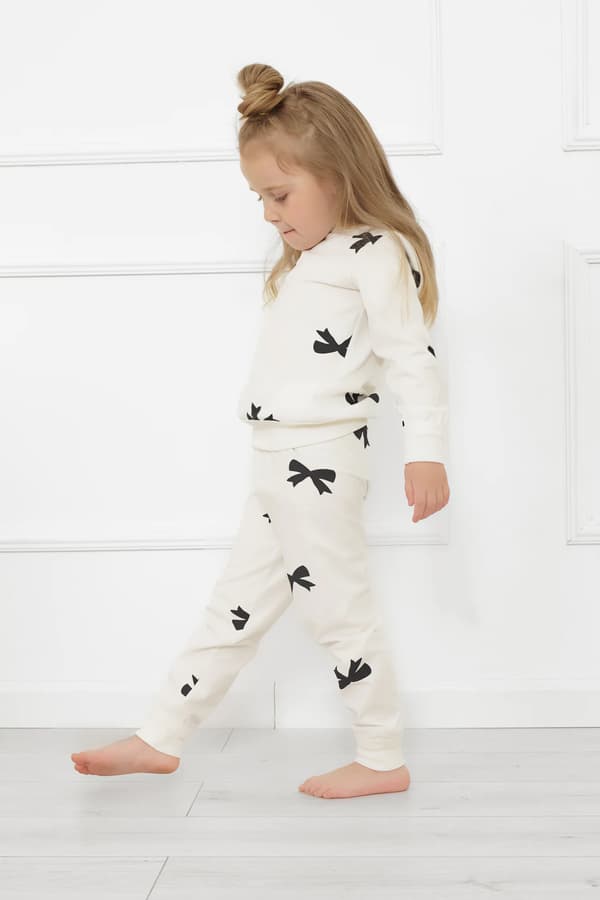 Flickpyjamas, långärmad, långbyxor, Figaro, 2 år