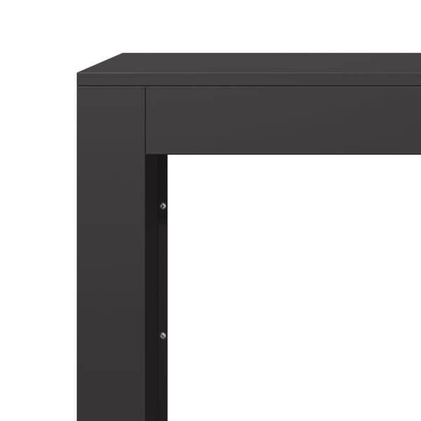 vidaXL Vedställ svart 60x40x80 cm stål