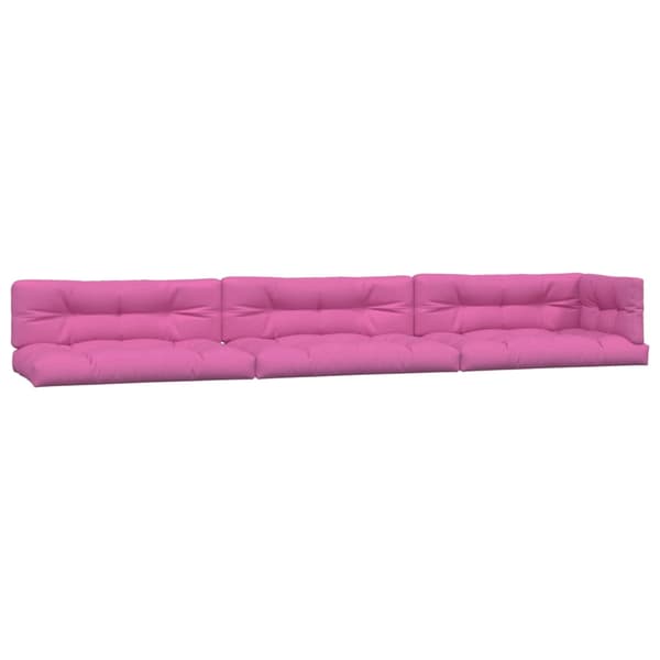 vidaXL Palldynor, 7 st, rosa, tyg