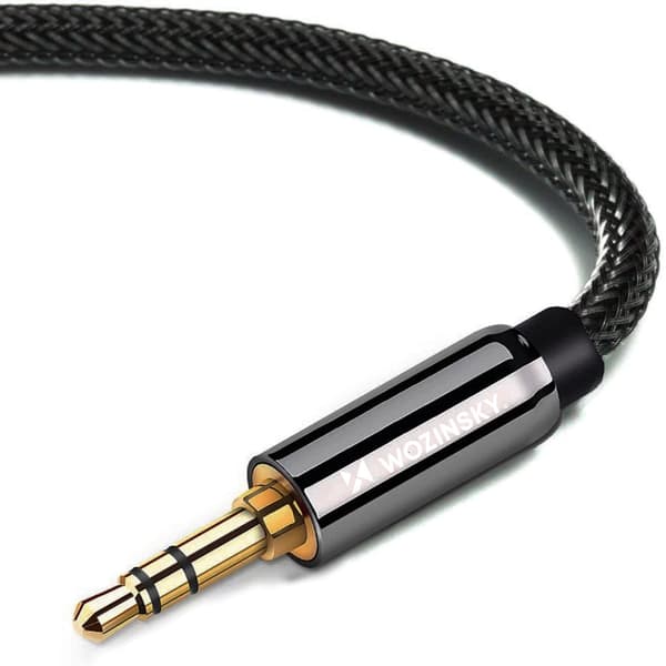 Universal minijack AUX-kabel 3m svart