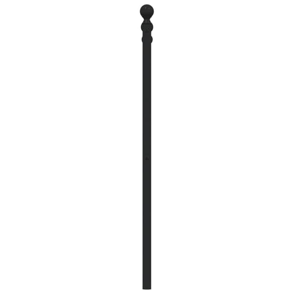 vidaXL metalsengegavl sort 120 cm
