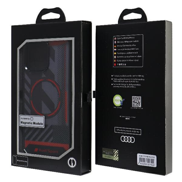 Audi IML Sport MagSafe-etui til iPhone 15 Pro Max, sort