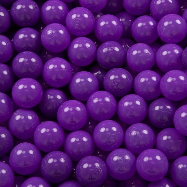 KiddyMoon plastbollar 7 cm lila 700 leksaksbollar