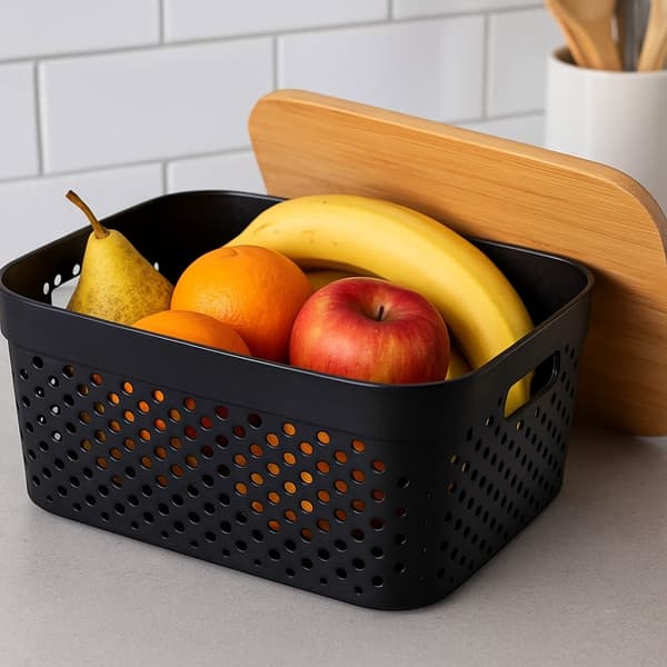 Förvaringskorg 14 cm svart