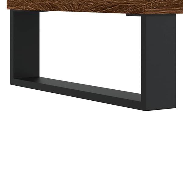 vidaXL sofabord brunt egetræ 60x44,5x45 cm