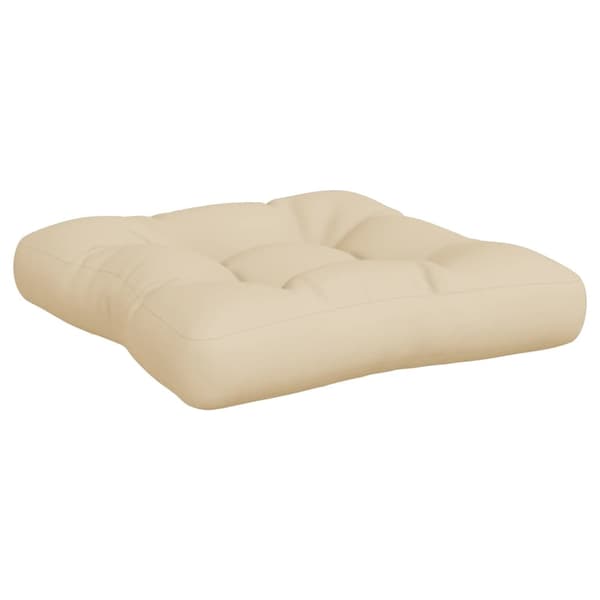vidaXL Pallsoffkuddar, set om 2, beige, tyg
