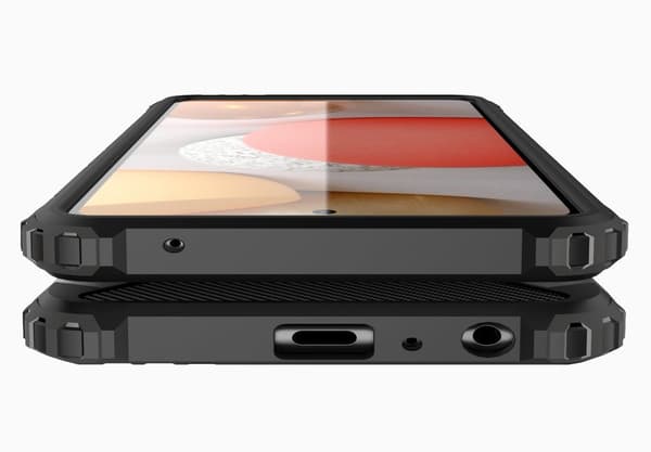 TECH ARMOR cover til Samsung Galaxy A72 5G / A72 LTE, Sort
