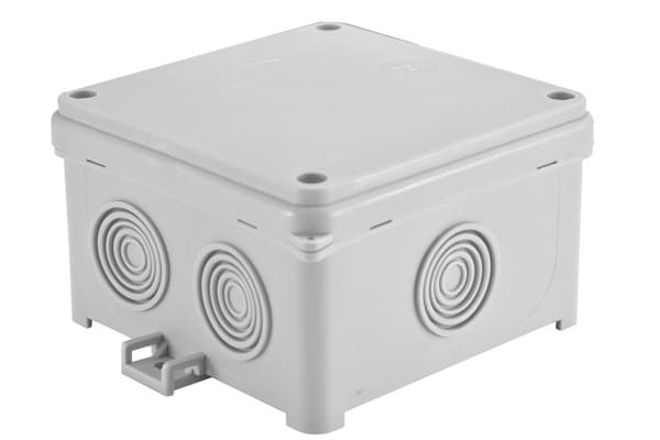 Påbygningsdåse IP54 N 90x90 grå