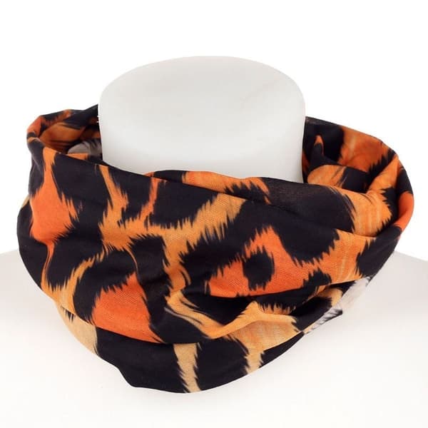 PKBAND21 Stor Leopardprickig Snood Halsduk
