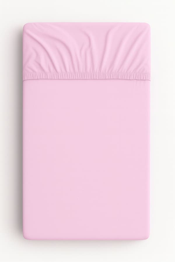Bomuldslagner til tremmeseng 120x60 cm - pink