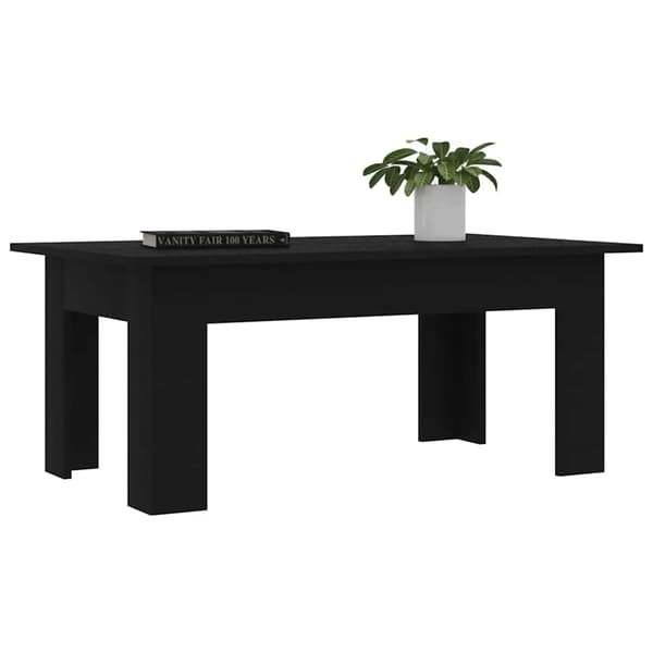 vidaXL sofabord, sort, 100x60x42cm, spånplade
