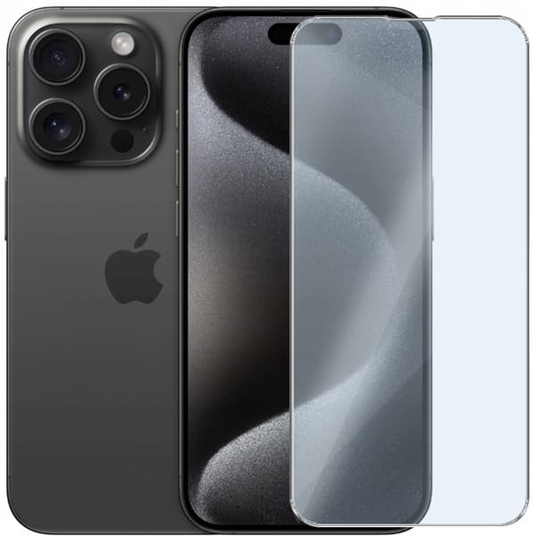 3x Härdat glas för Apple iPhone 15 Pro Max Glas 9H | 3-pack