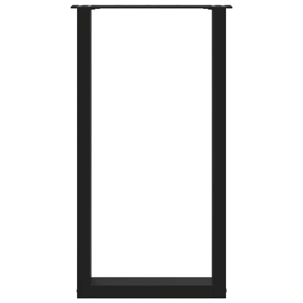 vidaXL sofabordsben, 2 stk., sort, 40x(90-91) cm, stål