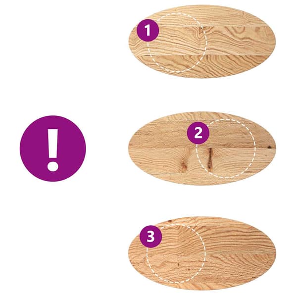 vidaXL bordplade 80x40x2 cm oval i egetræ