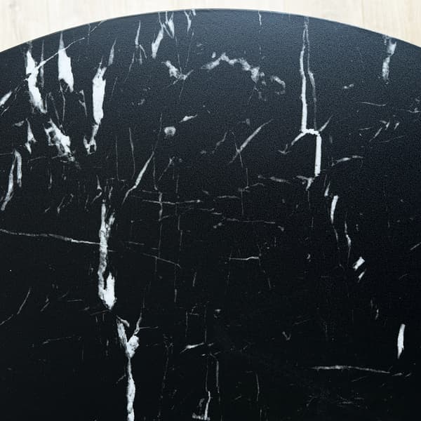 PARIS BLACK DTW rundt bord 80 cm sort marmor