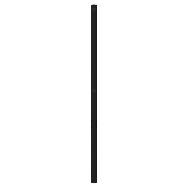 vidaXL metalsengegavl, sort, 193 cm