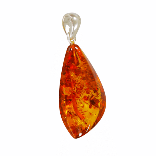 Cognac rav vedhæng - Baltic Amber Smykker