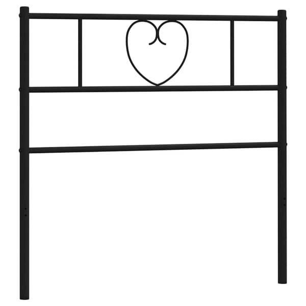 vidaXL metalsengegavl sort 90 cm