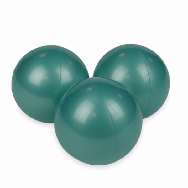Leksaksbollar ø7cm 200st metallic turkos
