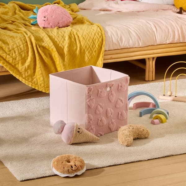 Fraiz förvaringslåda 30 x 30 cm rosa