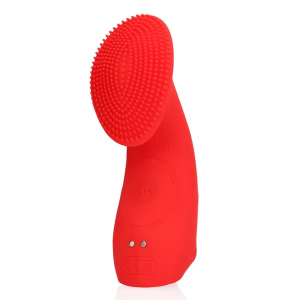 Texturerad fingervibrator - Soluppgångsröd