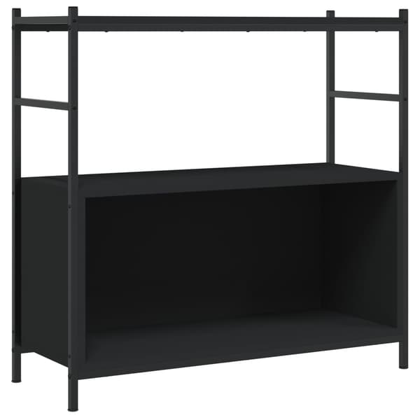 vidaXL bogreol, sort, 80x30x78,5 cm