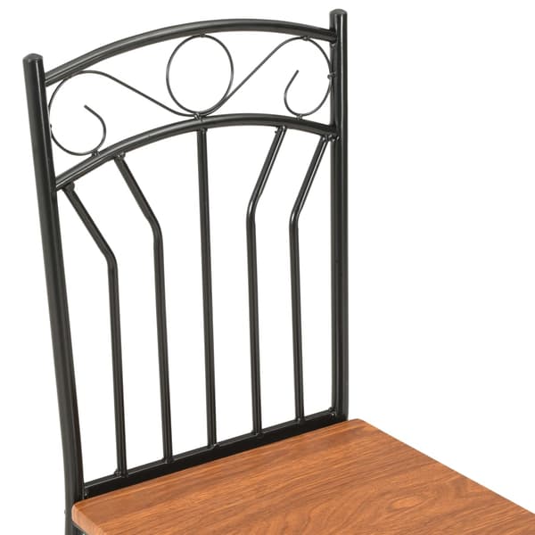 vidaXL Matstolar, set om 2, brun, MDF