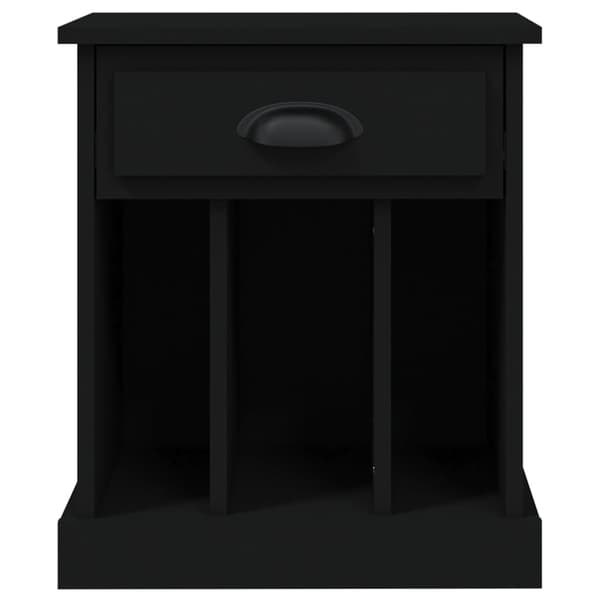vidaXL sengebord, sort, 43x36x50 cm