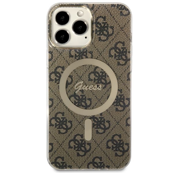 Guess IML 4G MagSafe-etui til iPhone 13 Pro Max, brun