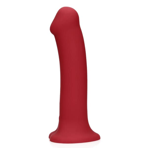 Ei-fallosinen värisevä dildo - Suuri - vadelmanpunainen