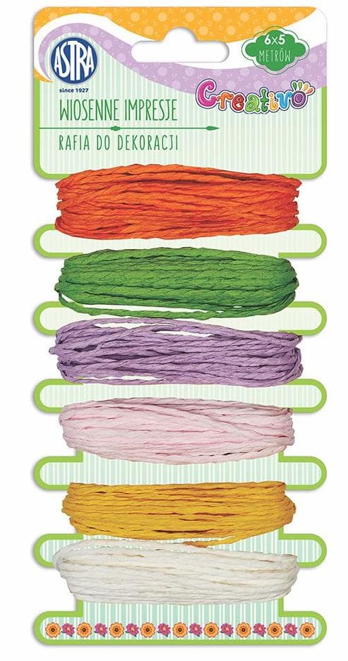 Raffia til dekoration - forårsindtryk ASTRA