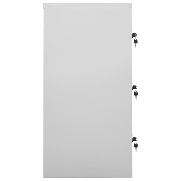 vidaXL Låsbart skåp grågrönt 90x45x92,5 cm stål