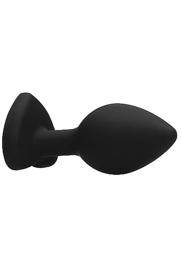 Diamant Hjerte Analplug - Normal - Sort