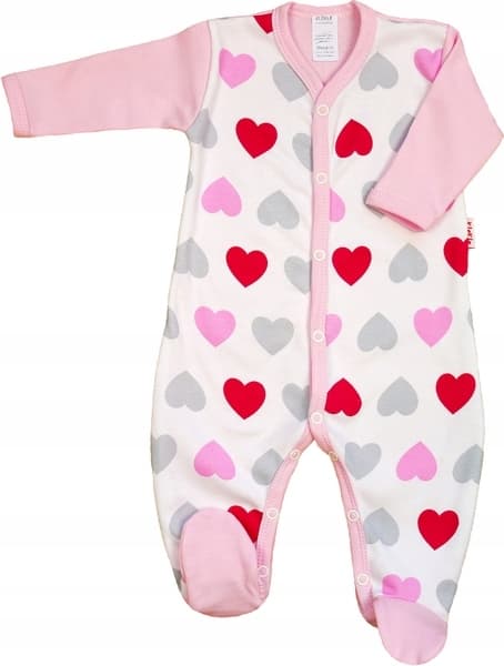 Klovn 2-pak klekle r 56 Hjerter Pink