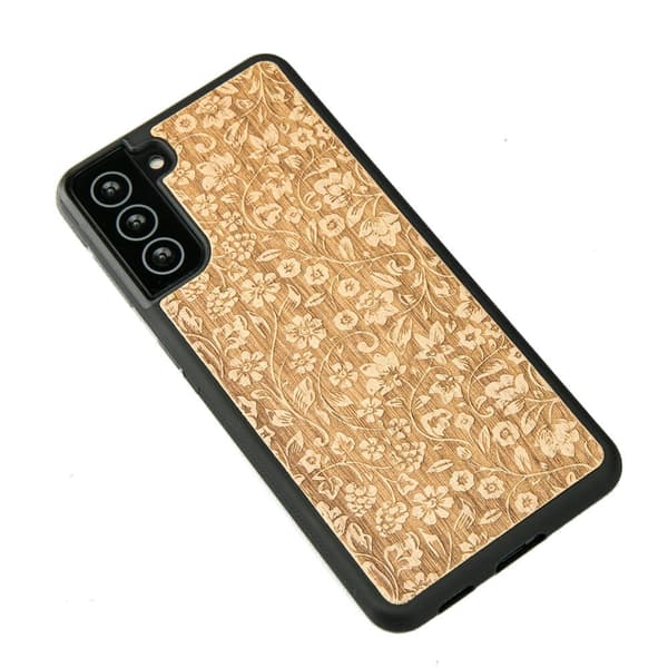 Træcover til Samsung Galaxy S21 FE VILDE BLOMSTER ANIEGRE