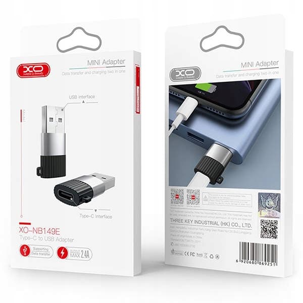 XO-adapter NB149-E USB-C - USB svart ADAPTER