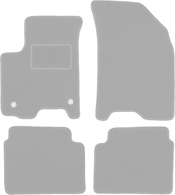 Grå bilmåtter til: Daewoo Kalos hatchback, sedan (2002-2011)