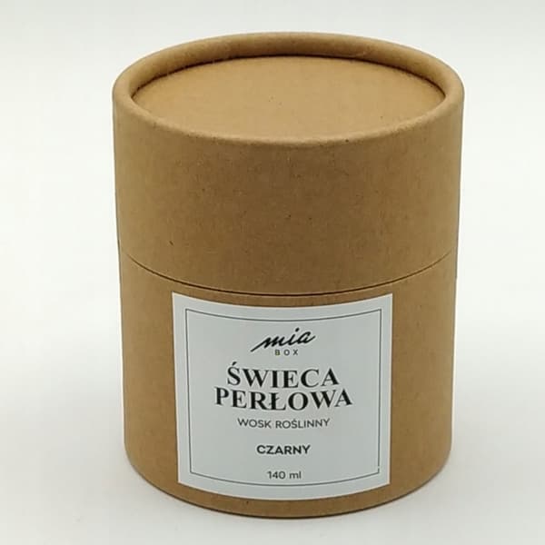 Perlelys 140 ml vegetabilsk voks, sort