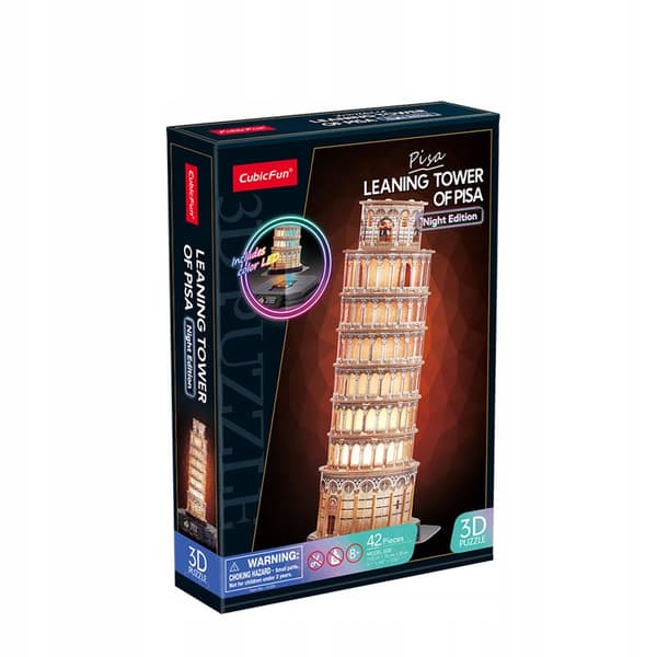 3D LED-PUSSEL LUTADE TORNET I PISA NATTVERSION 53