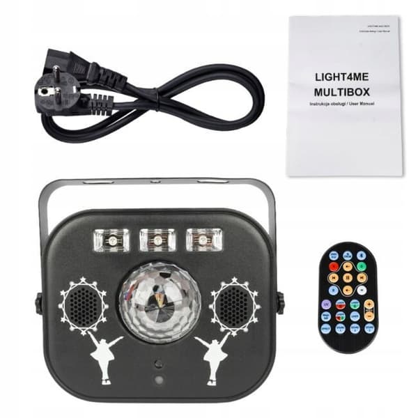 LIGHT4ME multiboks multi-effekt LED diskokugle laser