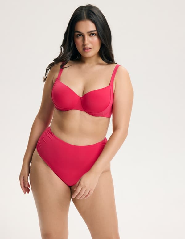 Esotiq BASE Vadderad Bikinitopp | Intensivrosa 80E