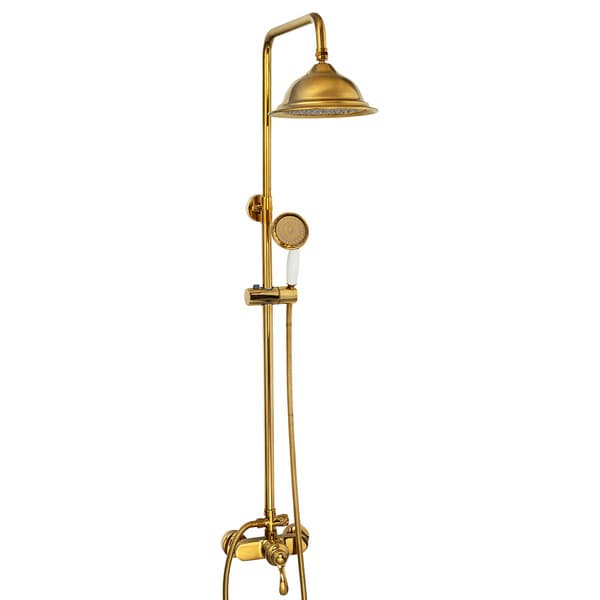 RETRO DUSCHSET, YTMONTERING S-1189 GULD