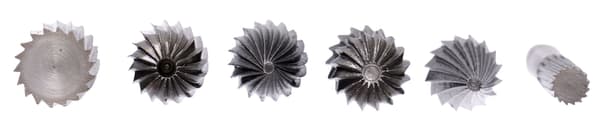 Skaftfräsar för metall 6 st KD11215