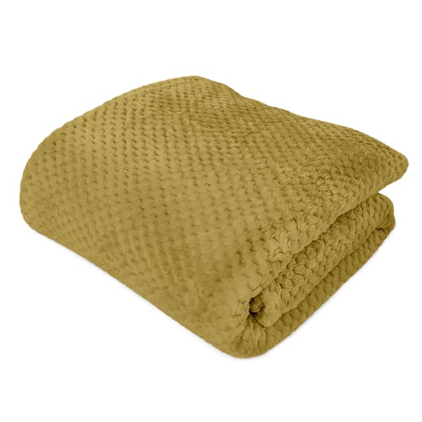 Tæppe 150x200 jacquard, lys olivengrøn farve