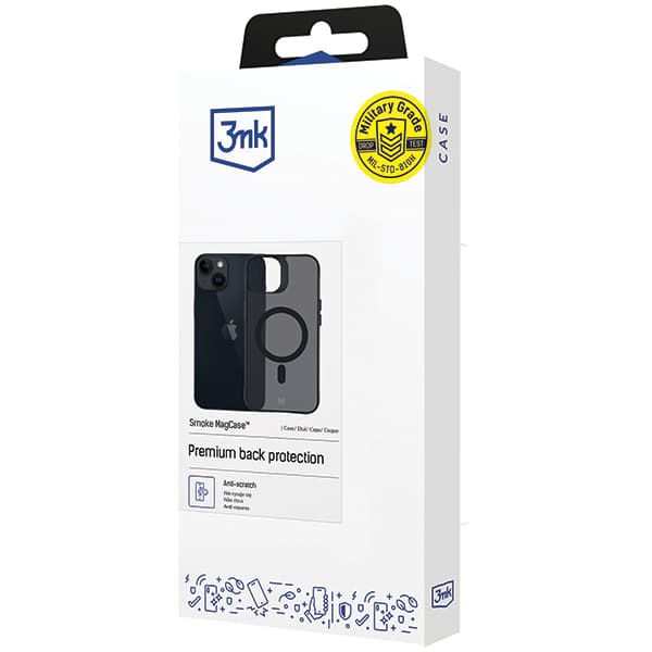 3MK Smoke MagCase -kotelo iPhone 14 Plussalle